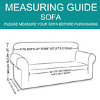 U-NICE HOME Stretch Couch Cover Slipcover for 3 Cushion Sofa, Chocolate