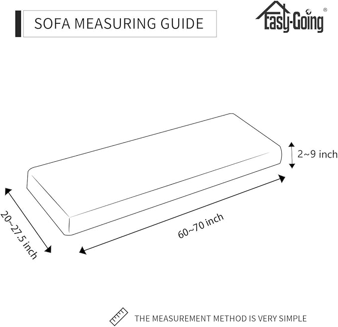 Easy-Going Stretch Cushion Cover Sofa Cushion Furniture Protector Sofa Seat Sofa slipcover Sofa Cover Soft Flexibility with Elastic Bottom(Sofa Cushion, Camel)