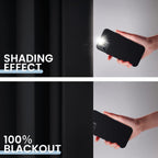 SimpleHome Black 100% Blackout Curtains Room Darkening Living Room 63 Inch