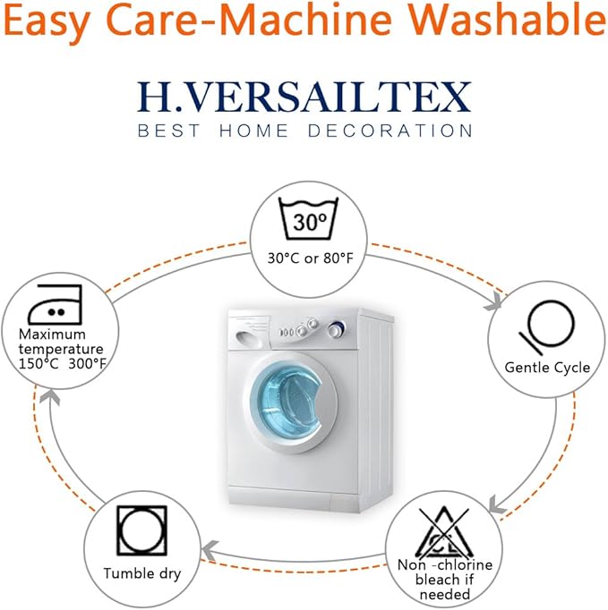 H.VERSAILTEX Patio White Curtains 100 x 96 Inches for Sliding Door Extral Wide Blackout Curtain Panels Thermal Insulated Room Divider - Grommet Top, 8' Tall by 8.5' Wide