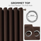 Joydeco Blackout Patio Sliding Door Curtains, Privacy Room Divider Curtains