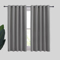 NICETOWN Silver Grey Blackout Curtain Panels for Bedroom, Thermal Insulated Extra Wide Blackout Draperies and Drapes for Basement (2 Panels, W70 x L54-inch)