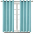 BGment Baby Blue Blackout Curtains for Bedroom 45 Inch Long - 2 Panels
