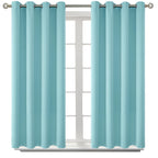 BGment Baby Blue Blackout Curtains for Bedroom 45 Inch Long - 2 Panels