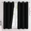 ChrisDowa 100% Blackout Curtains for Bedroom 54 Inches Long 2 Panels Set