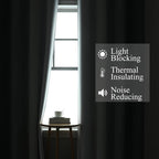 Grey and Greyish White Ombre Blackout Curtains for Bedroom 63 Inch Long