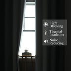 Gray and Greyish White Ombre Blackout Curtains for Bedroom 63 Inch Long