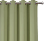 LEMOMO Sage Green Thermal Blackout Curtains/52 x 54 Inch/Set of 2 Panels Room Darkening Curtains for Bedroom