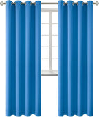 BGment Classic Blue Blackout Curtains for Living Room 84 Inch - 2 Panels