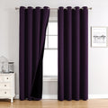 ChrisDowa 100% Blackout Curtains for Bedroom 120 Inches Long 2 Panels Set