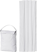 Amazon Basics Portable Room Darkening Light Blocking Blackout Curtain Shade with Suction Cups, 100% Polyester, 50"W x 78"L,White, 1-Pack