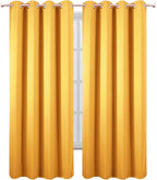 LEMOMO Blackout Curtains 52 x 90 Inch Long Yellow Curtains Set of 2 Panels Room Darkening Curtains for Bedroom and Living Room