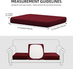 Outdoor Cushion Covers Set,8PCS Patio Furniture Couch Seat Slipcovers, Replacement for Sofa Sectional Chair(Cover，Only)
