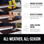 GORILLA GRIP® Ultra Absorbent Front Door Mat Outside Entrance, Traps Dirt and Moisture, HydroABSORB Indoor Outdoor Doormat Holds Up to 1.7 Cups Water, Stain and Fade Resistant Welcome Mat 29x17 Coffee