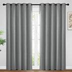 Yakamok Room Darkening Curtains 62x84 inch Length Dove Grey-Living Room