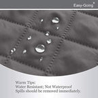 Easy-Going Reversible Oversized Couch Cover for 3 Cushion Couch Sofa Cover for Dogs Water Resistant Furniture Protector Cover with Foam Sticks for Pet (Oversized Sofa, Gray/Ivory)