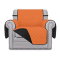 Easy-Going Reversible Couch Cover, Small Chair, Orange/Black