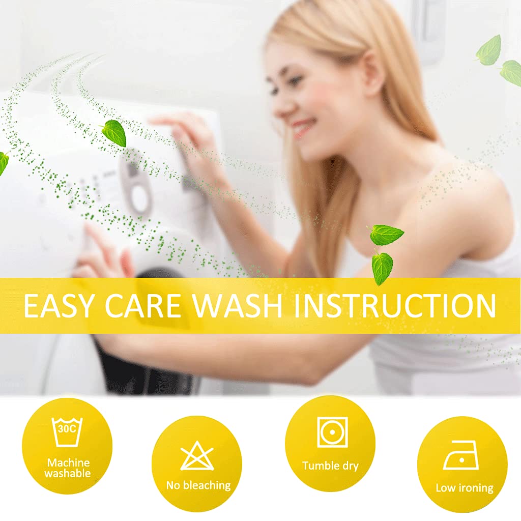 NICETOWN 50% Light Blocking Kitchen Curtains - Window Treatment Rod Pocket Curtains/Drapes for Bedroom (2 Panels, 42 by 72, White)