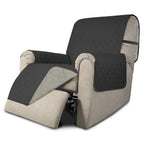Easy-Going Reversible Couch Cover, Recliner 22 in, Darkgray/Beige
