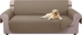 U-NICE HOME Reversible Sofa Cover Couch Cover for Dogs, Taupe/Taupe