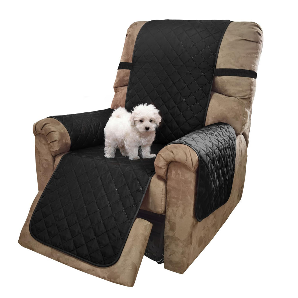 U-NICE HOME Reversible 23''Recliner Small Chair Cover, Black