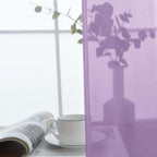 SpaceDresser Lavender Sheer Curtains 4 Panels Rod Pocket Semi-Sheer Curtain 72 Inches Long Light Filtering Voile Window Drapes for Bedroom Living Room Kitchen, Each 52W x 72L