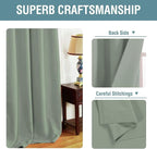 H.VERSAILTEX Blackout Curtain for Living Room Thermal Insulated Window Treatment Curtain Extra Long 63 inch Length Energy Saving Solid Grommet Top Blackout Drape, One Panel, Sea Grass, 52" W x 63" L