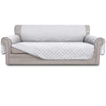 Easy-Going Reversible Couch Cover, 4 Seater Sofa, White/White