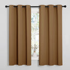NICETOWN Grey Blackout Curtains for Bedroom 42" Wide x 63" Long 2 Panels