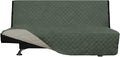Easy-Going Reversible Couch Cover, Large Futon Sofa, Greyish Green/Beige