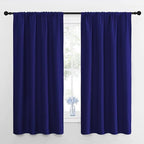 NICETOWN Bedroom Curtains Blackout Draperies, Navy Blue, 1 Pair, 34-inch W x 63-inch L, Home Decorations Thermal Insulated Solid Pole Top Blackout Drapes for Living Room