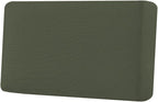 H.VERSAILTEX Super Stretch Individual Seat Cushion Covers Sofa Covers Couch Cushion Covers Slipcover Sets Thick Jacquard Textured Twill Fabric (1 Piece Loveseat Cushion Cover, Olive)