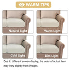 H.VERSAILTEX Stretch Couch Cushion Covers Individual Seat Sofa Chair Slipcovers Cushion Protector Cover Featuring Jacquard Textured Twill Fabric(1 Cushion Chair Cover, Ivory)