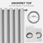 Joydeco Door Curtain Blackout Curtains for Doorway Privacy Closet Drapes