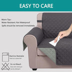 U-NICE HOME Futon Sofa Covers Reversible Sofa Slipcover Armless Cover Furniture Protector Couch Cover Water Resistant (Futon, Dark Grey/Light Grey)