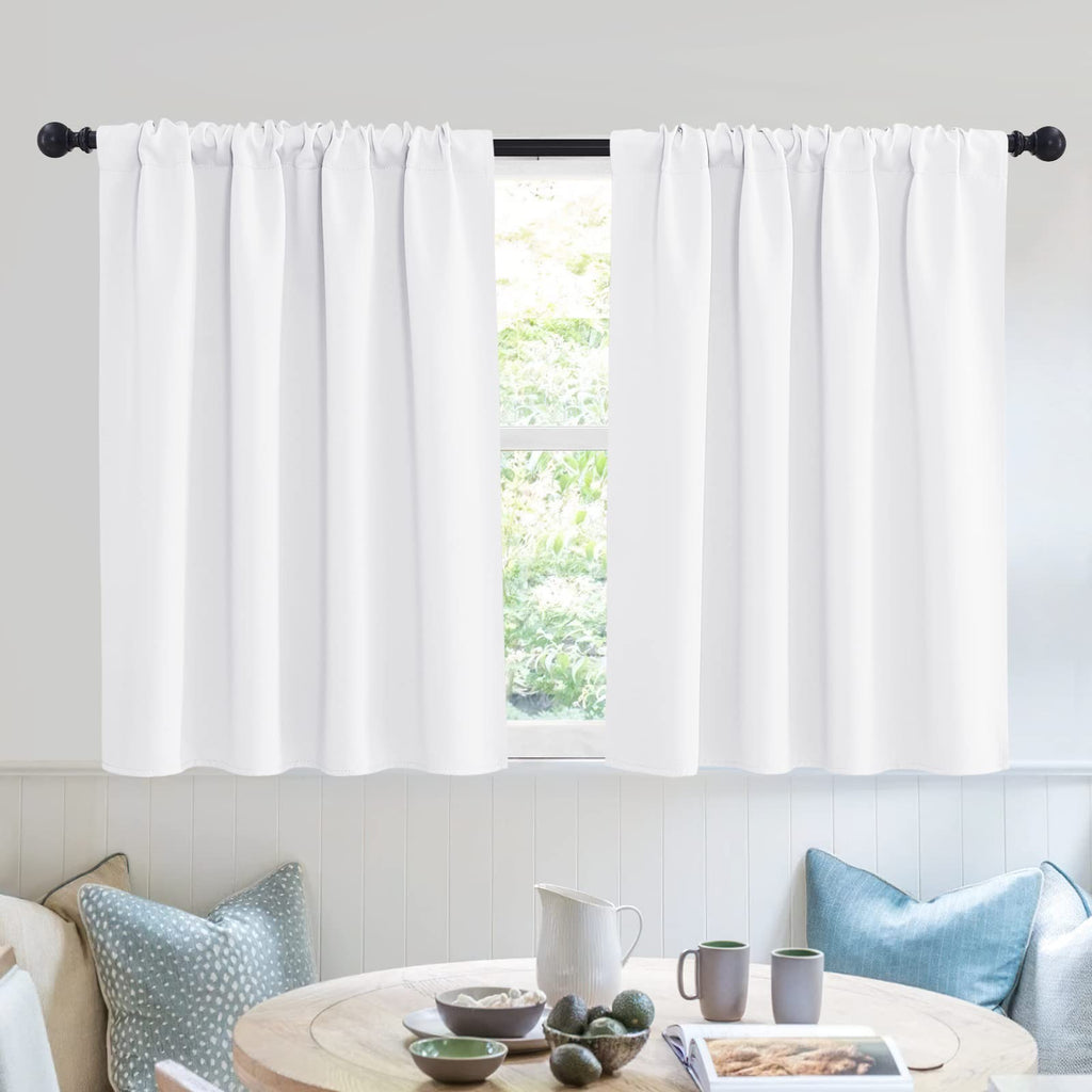 RYB HOME Short Curtains for Small Window Kitchen Bathroom Cafe RV Camper