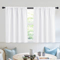 RYB HOME Short Curtains for Small Window Kitchen Bathroom Cafe RV Camper