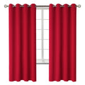 BGment Red Blackout Curtains for Bedroom 72 Inch Long - 2 Panels