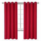 BGment Red Blackout Curtains for Bedroom 72 Inch Long - 2 Panels