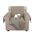 U-NICE HOME Reversible Oversized 28''Chair Covers, Khaki/Light Grey