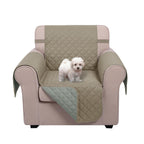 U-NICE HOME Reversible Oversized 28''Chair Covers, Khaki/Light Grey