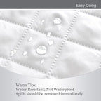 Easy-Going Oversized Chair Sofa Slipcover Reversible Sofa Cover Water Resistant Couch Cover Furniture Protector Cover with Elastic Straps for Pets Dog (Oversized Chair, White/White)