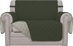 Easy-Going Oversized Chair Sofa Slipcover Reversible Sofa Cover Water Resistant Couch Cover Furniture Protector Cover with Elastic Straps for Pets Dog (Oversized Chair, Army Green/Beige)