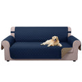 U-NICE HOME Reversible Sofa Cover Couch Cover for Dogs, Navy/Taupe