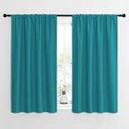 NICETOWN Peacock Blue Blackout Curtains Panels for Window, Thermal Insulated Rod Pocket Blackout Drapes/Draperies for Living Room (2 Panels, W42 x L54 inches)