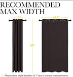 NICETOWN Blackout Curtain Panels for Bedroom Window, Triple Weave Microfiber Energy Saving Thermal Insulated Blackout Draperies and Drapes(2 PCs, 55 inches by 68 inches Each Panel, Toffee Brown)