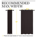 NICETOWN Blackout Curtain Panels for Bedroom Window, Triple Weave Microfiber Energy Saving Thermal Insulated Blackout Draperies and Drapes(2 PCs, 55 inches by 68 inches Each Panel, Toffee Brown)