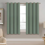 H.VERSAILTEX Blackout Curtain for Bedroom Thermal Insulated Window Treatment Curtain 54 inch Length Energy Saving Solid Grommet Top Blackout Drape, One Panel, Green Bay, 52" W x 54" L
