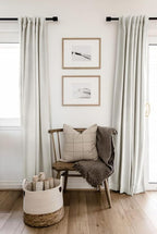 100% Blackout Shield Linen Blackout Curtains for Bedroom 63 Inches Long, Back Tab/Rod Pocket Living Room Drapes, Thermal Insulated Blackout Curtains 2 Panels Set, 50" W x 63" L, Beige