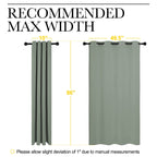 NICETOWN Sage Green Blackout Curtains 86" Long for Office, Dining Room, Guest Room, Sound Reducing Heat and Cold Block Curtain Panels for Modern Room Decorative (55" Wide, 2 Pieces)